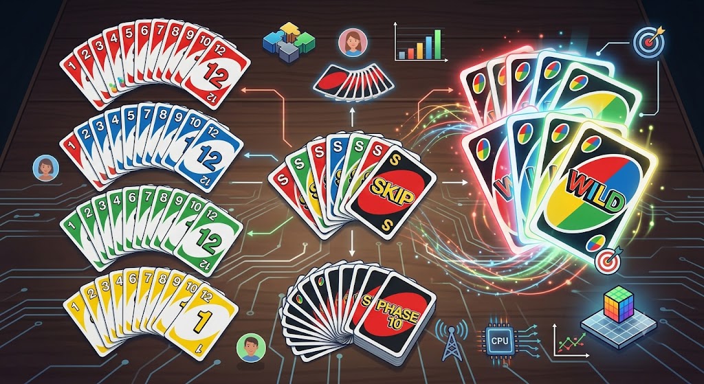 The Cards in the Phase 10 Deck