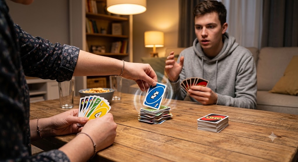 Two Players Rules - Uno Reverse Card