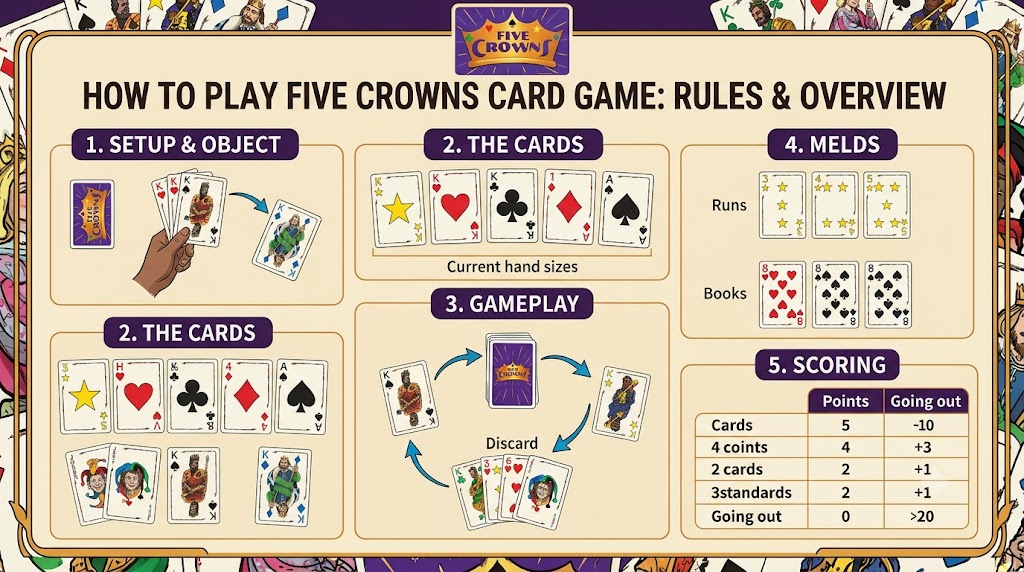 Five Crowns Card Game: The Ultimate Guide to Rules, Scoring, and Kiwi Strategies