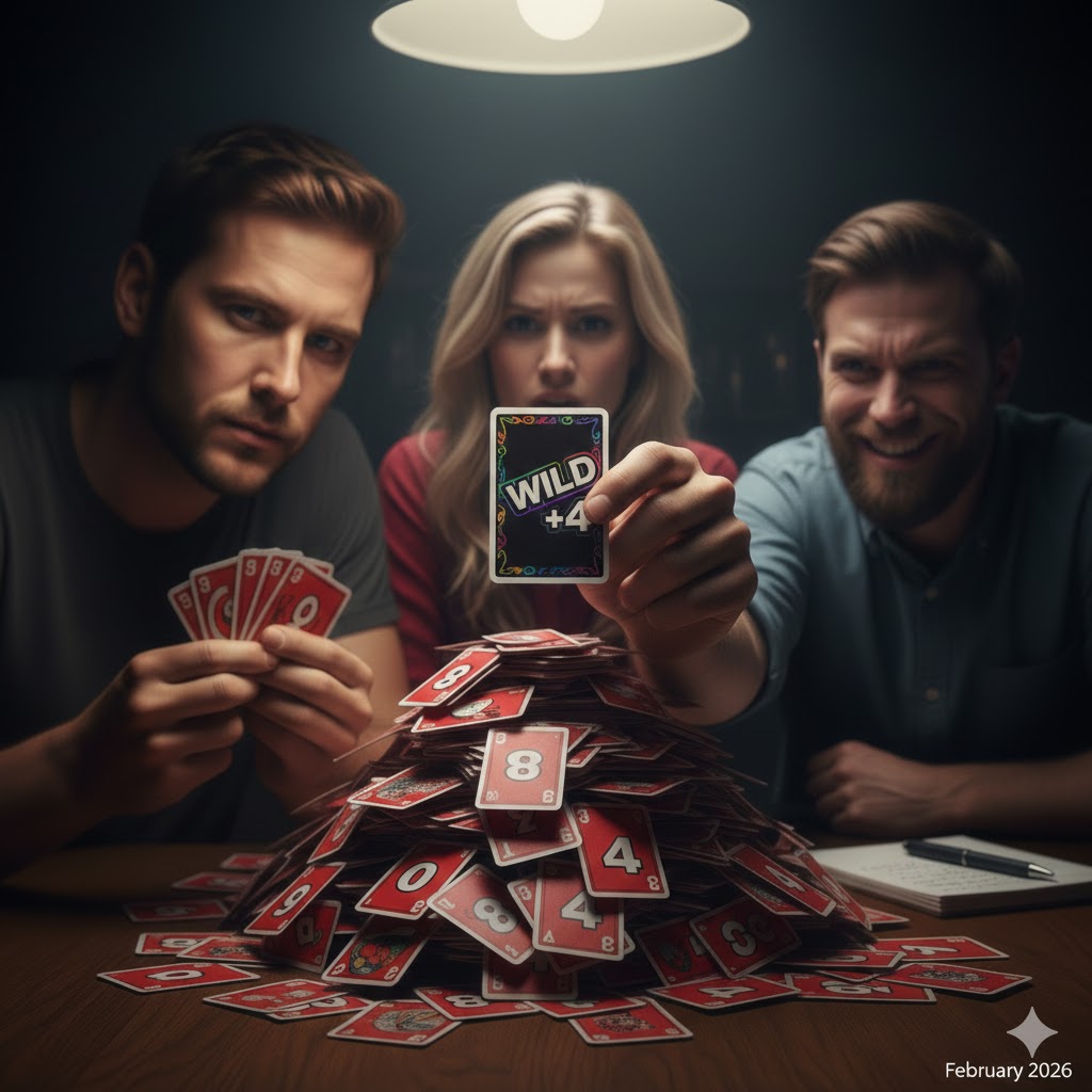 Using the Wild Draw Four Strategy in Uno The Legend of Zelda